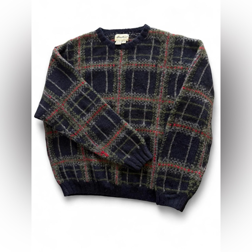 Vintage Eddie Bauer fisherman chunky knit sweater 90s / 00s sz men’s XL - Picture 6 of 8